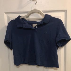 American Eagle Navy Blue Polo Shirt (Women’s)